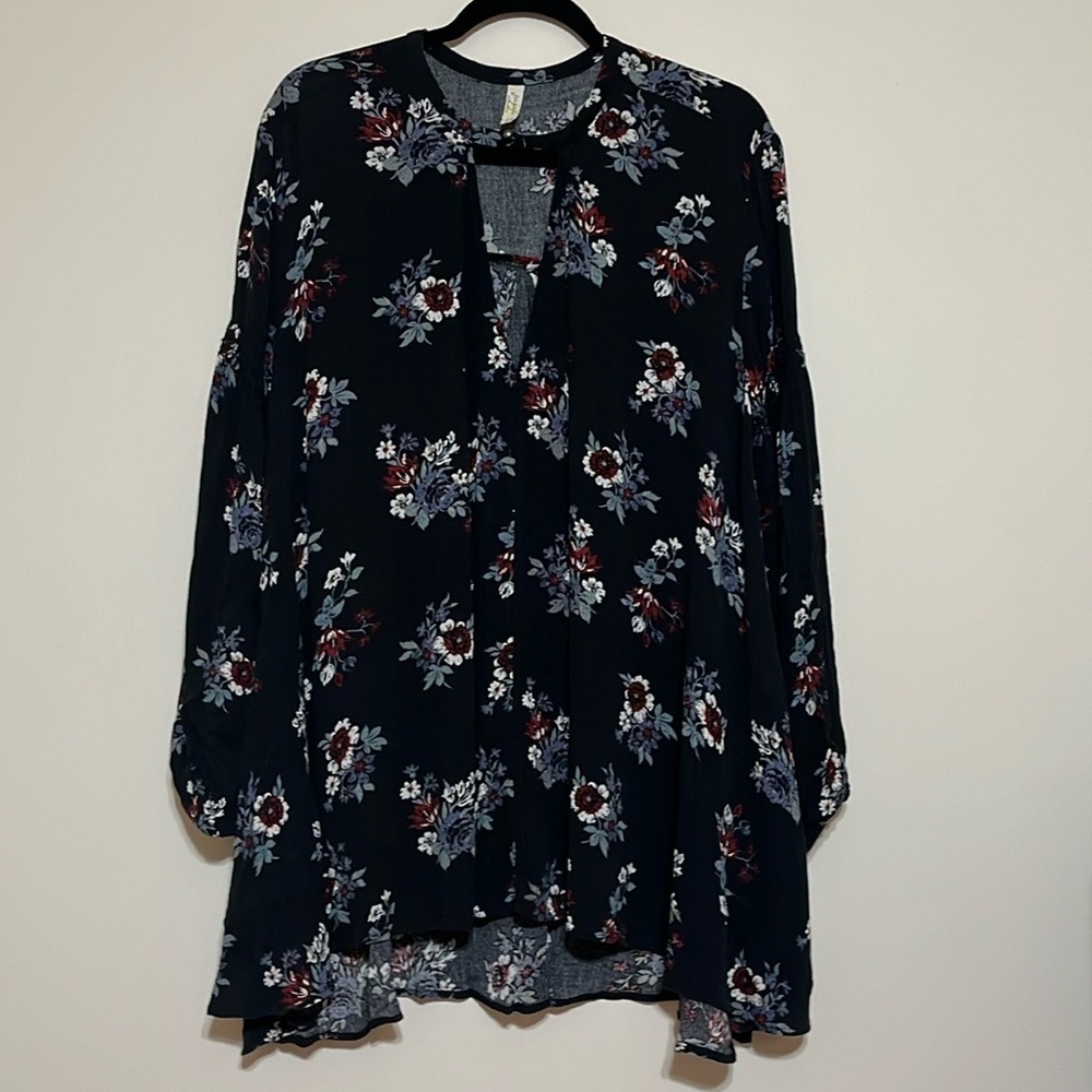 Free People Swing Out Of It Black Floral Dress Small - Picture 2 of 11
